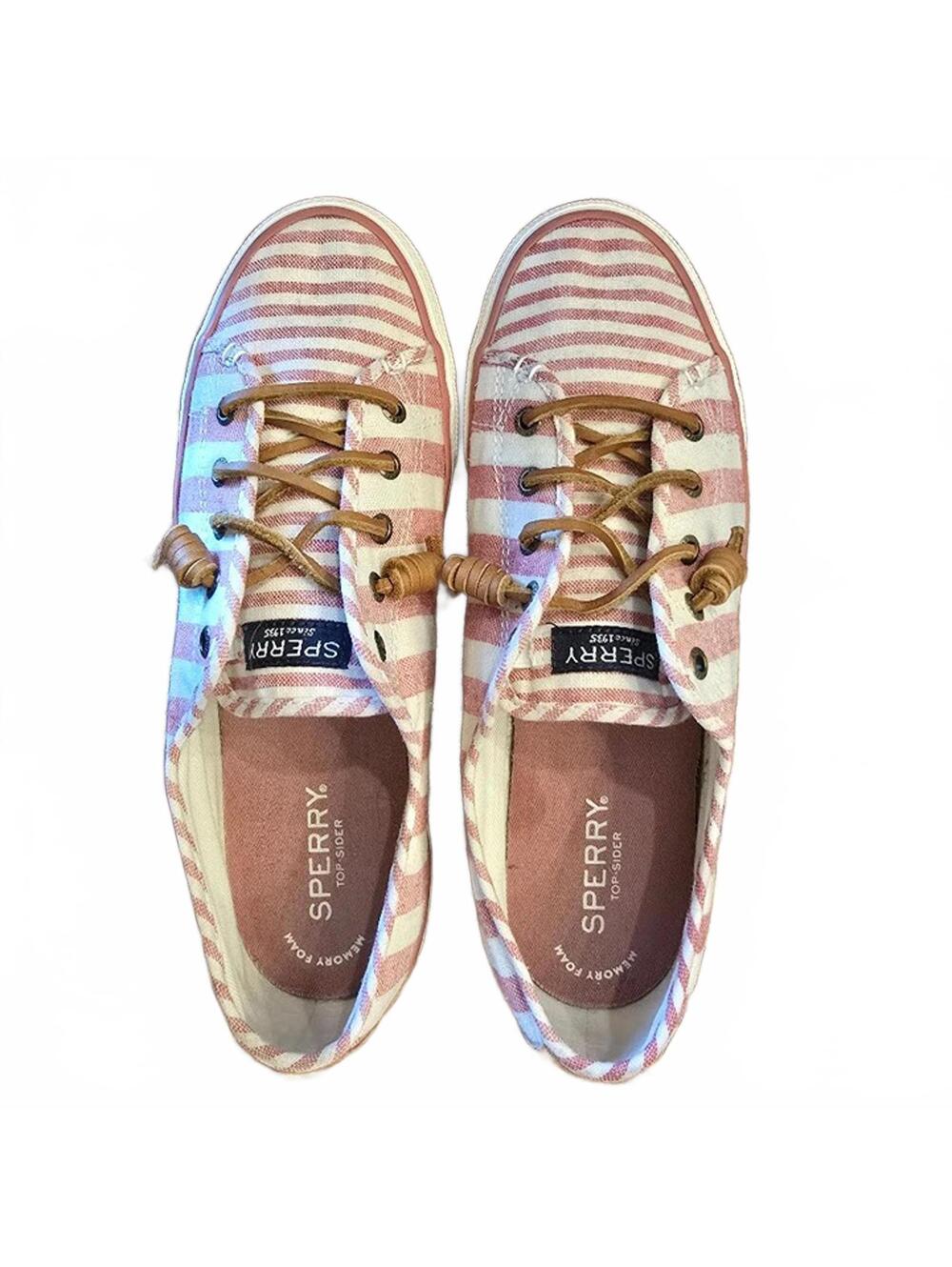 Sperry Seacoast Striped Sneakers Size 9